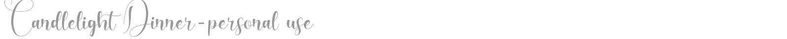 Candlelight Dinner font preview